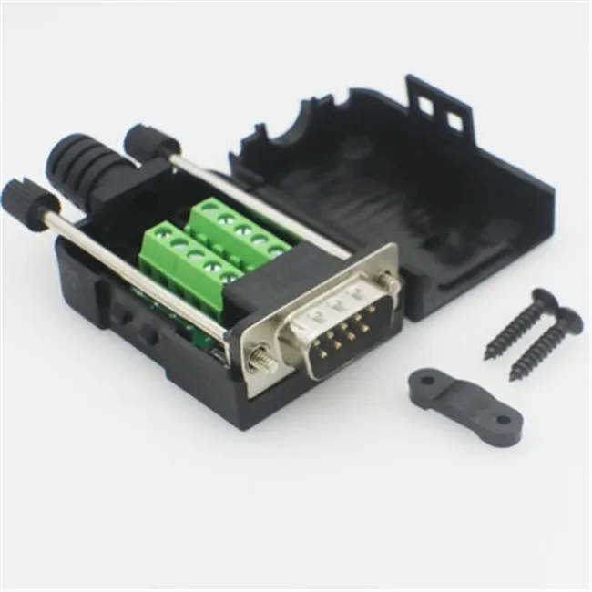 

Conector db9 D-SUB 9 pin male female plug RS232 cable RS485 breakout terminals solderless db9 connector female