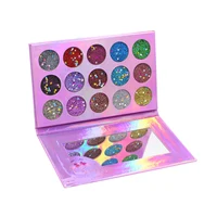 

Cosmetics Makeup Private Label 15 Color Diamond Star Waterproof Glitter Eyeshadow Palette