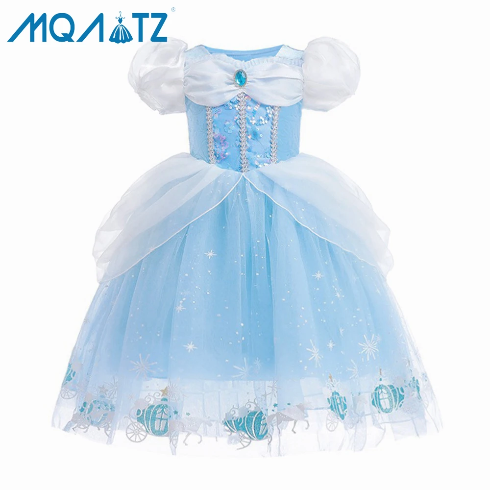 

MQATZ Wholesale Cosplay Costume Princess Dress Kids Frocks Children Girls Dress Vestido de rol