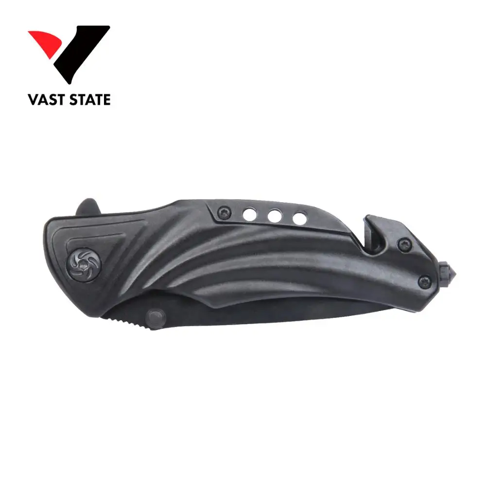 
Hot selling Assisted opening rescue glass breaker hunting camping folding knife 