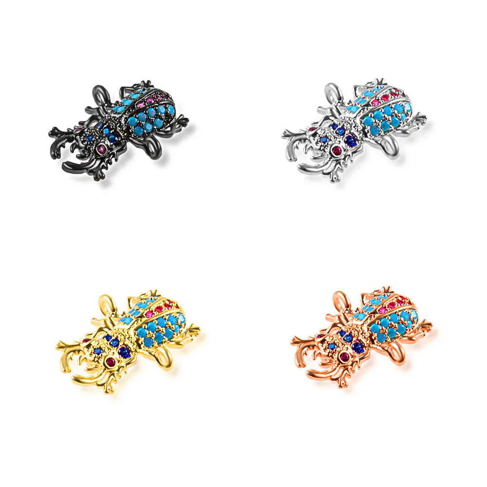 

Animal Jewelry Accessories Multicolor Cubic Zirconia Insect Charm Connector