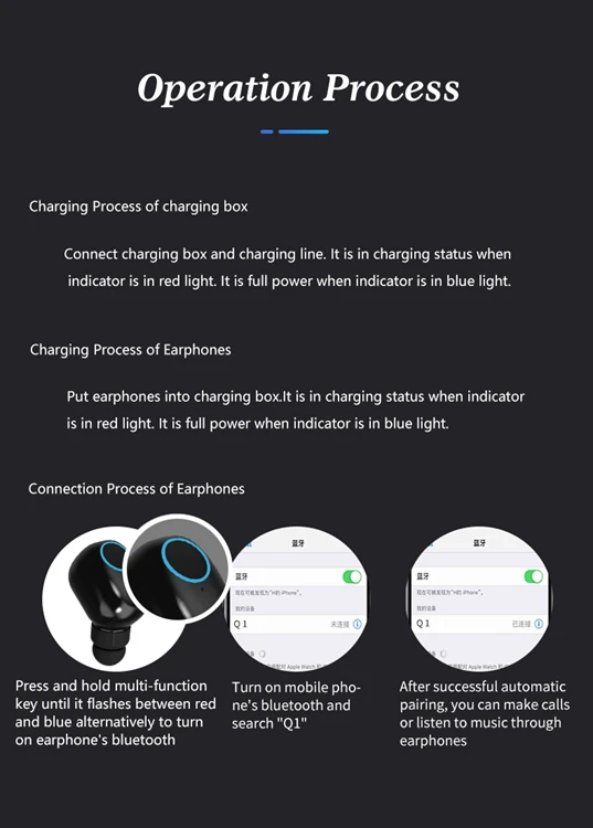 Hot Sale Wireless Earphone Helmet Blue Tooth Cable Round Shape - ANKUX.COM