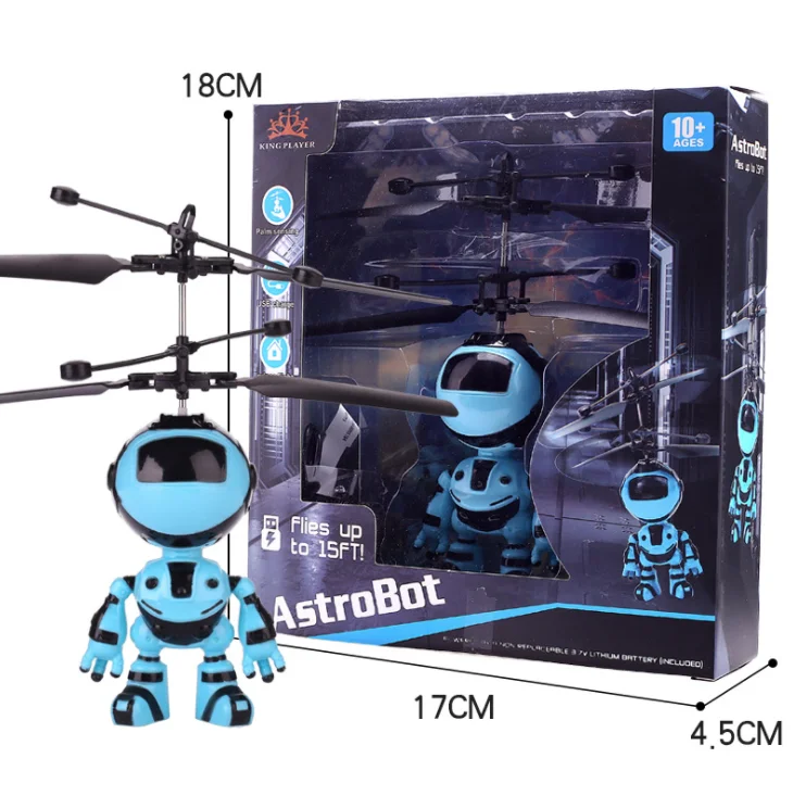 

Mini hand sensor gesture controlled drone infrared Induction flying aircraft