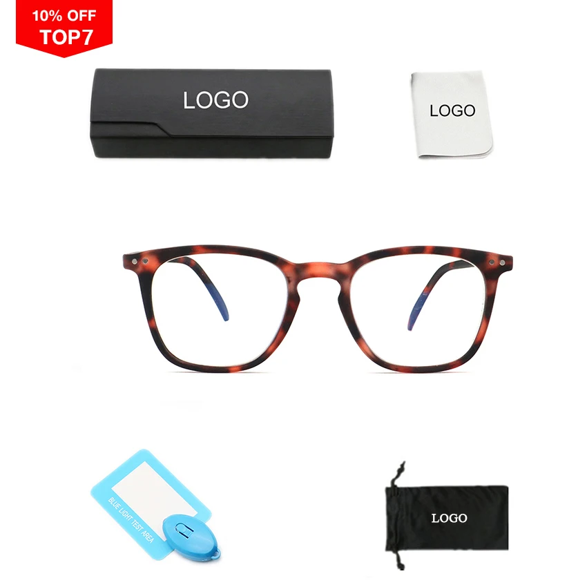 

2022 Retro Cheap PC Square Frames 40% Anti Blue Light Blocker Blocking Lunettes De Lecture Reading Glasses Eyeglasses, Customize color