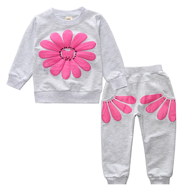 

High quality Floral Baby Children Clothes for Girl Winter Toddler Girls clothing, Fuchsia girls clothes 10 years