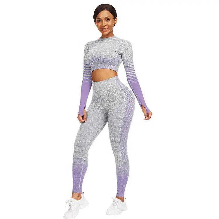 

2021 new arrivals Women's Full Length Nylon Spandex yoga Pants sets High Waisted yoga Leggings suit