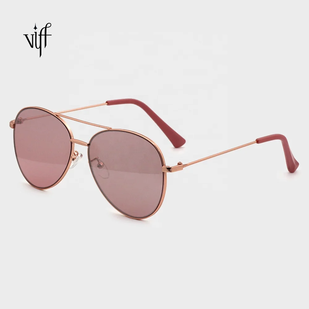 

VIFF HM19149 Wholesale Fashion Metal Sun glasses Pink Aviation Women Outdoor Activities Sunglasses 2021, Multi
