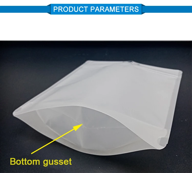 Resealable Ziplock Doypack Stand up Pouch - Clear & Recyclable