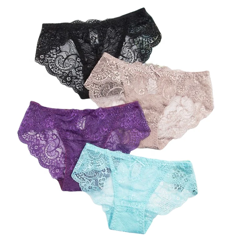 

40510 High Quality Womens Sexy Underwear Low Waist Hollow Out Sexy Lace Panties Seamless Women Panties, 9 colors