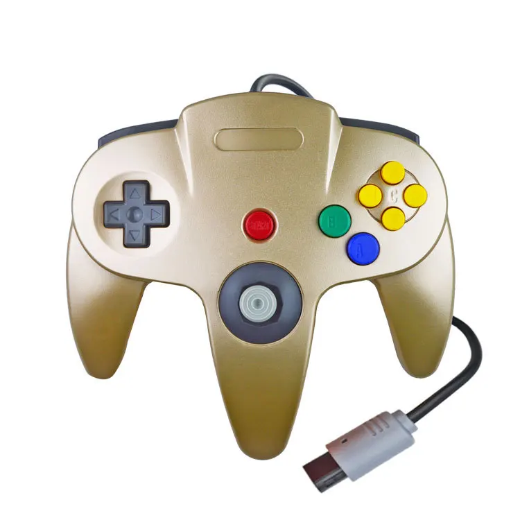 

Gold Color Wired Controller Gamepad For Nintendo 64 N64 Game Console Plug, Many colors