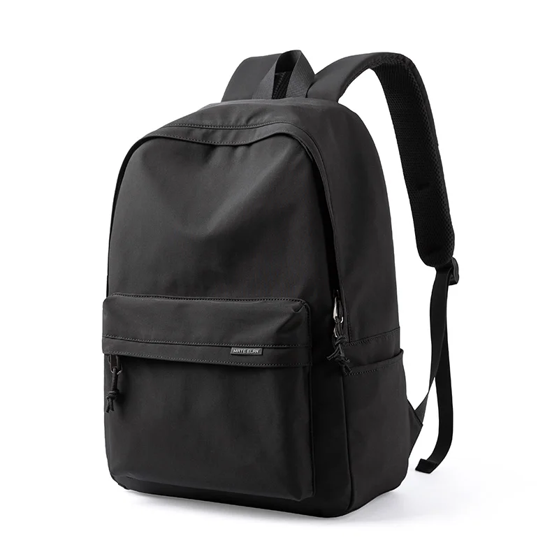 Simple Unisex Water Resistant Laptop Backpack Zipper Closure Letter for Travel School Use Oxford Material 20-39L Capacity