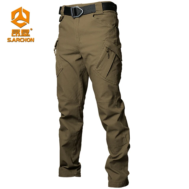 2021 S.archon IX9 Tactical Trousers Men's Slim Training Outdoor Tactical Pants for Sale Cargo Pants Track Pants Casual Clothing