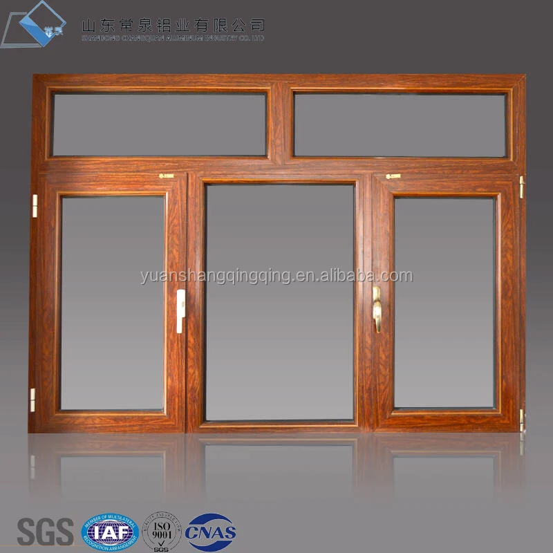 Лидер продаж деревянный цвет древесины рамки качели горизонтальные створки Low-E закаленное стекло окна и двери