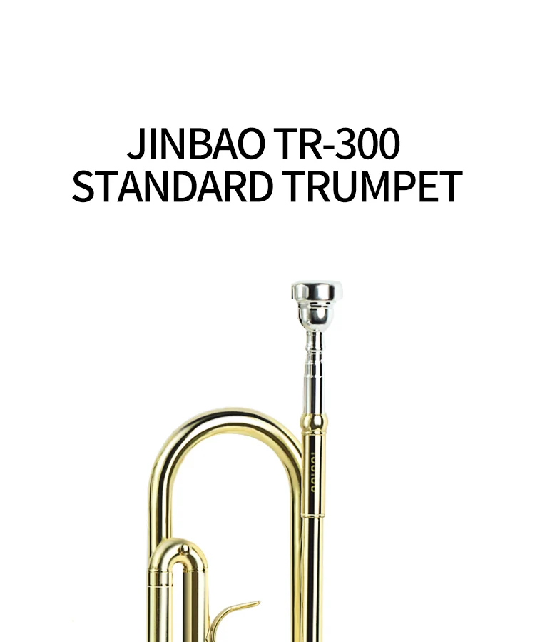 Factory Price JinBao TR-300 Standard Professional Trumpet Bb Key