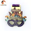 Custom metal sport medal custom medals swimming basketball bowling volleyball zinc alloy blank sport medal with ribbon