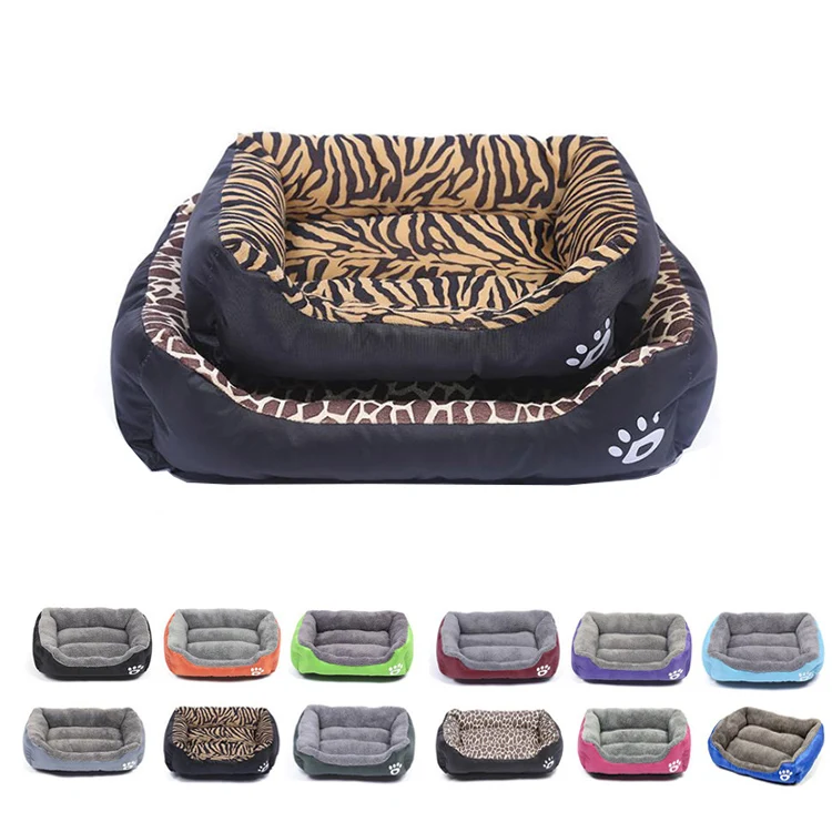 

Manufacturer Wholesale Polyester Plush Pp Cotton Solid Wholesale New Style High Quality Dog Bed Sofa Pet Bed For Dog Cat, Customized color