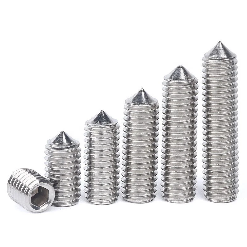 
hexagon socket set screws cone point M3-M5 
