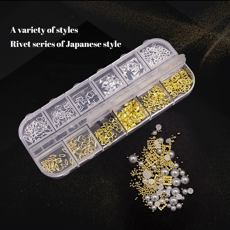 

2021 New Hot Sale Customized 3d Metal Jewelry Gold Silver Moon Star Shape Nail Stickers Private Label Nail Art Accessories, Multi color