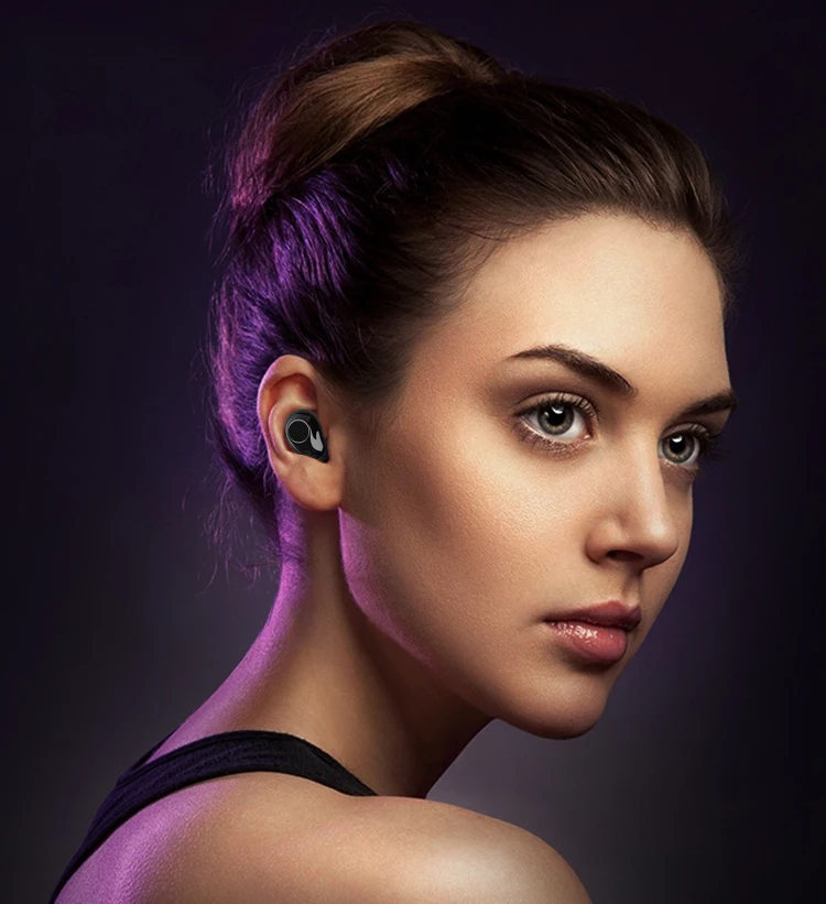 digital display tws Earphone Headphone Earbuds X23D customize - ANKUX.COM