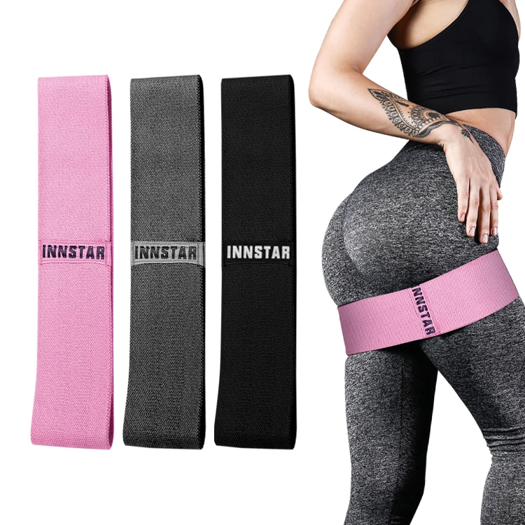 

INNSTAR Manufacturer Customized Latex More specifications Resistance Bands Hip Bands Booty Band, Printing