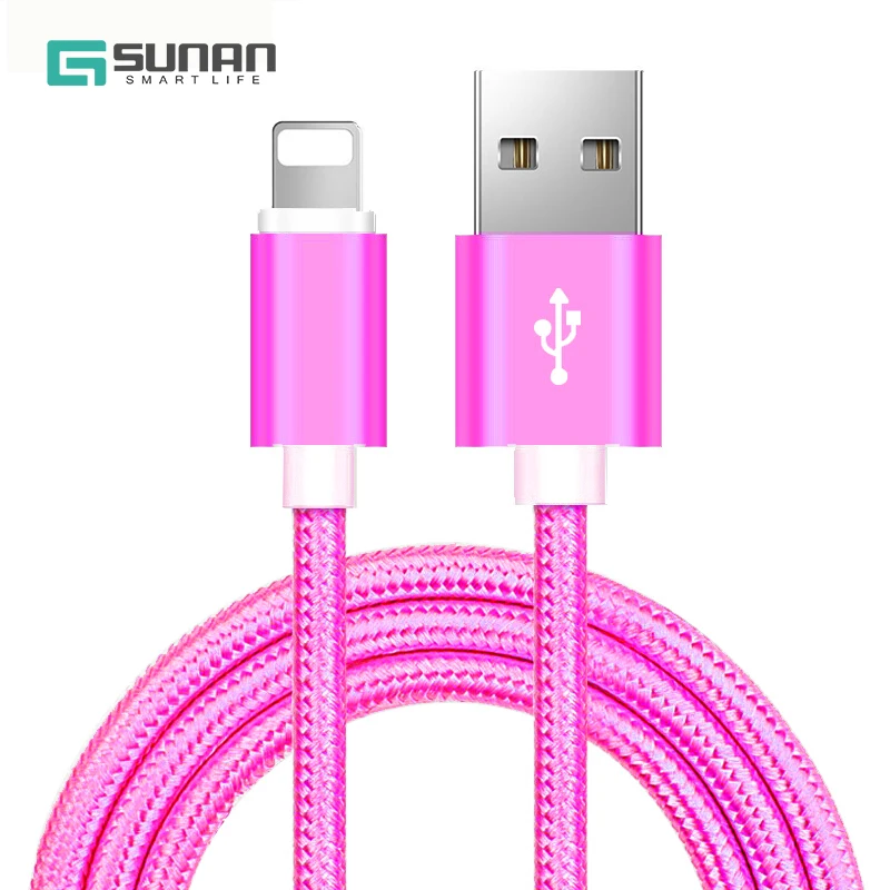 
Fast Charge 3ft 6ft 10ft Nylon Braided Phone Charger Cords Usb Cable For iPhone 
