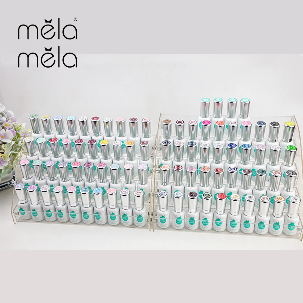 

Mela Mela Free Shipping to USA 15 ml Nail UV Gel Base Coat No Wipe Top Coat Hardener Matte Top Coat Gel Polish Colors Set