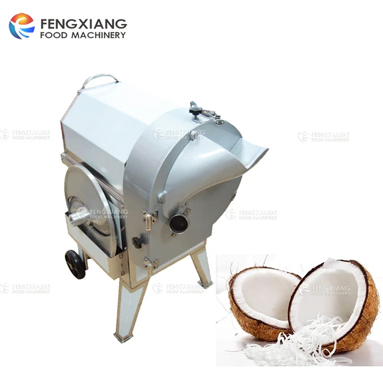 Automatic Coconut Slice Dice Strip Cutting Machine Coconut Shelling And Peeling Husking Machine