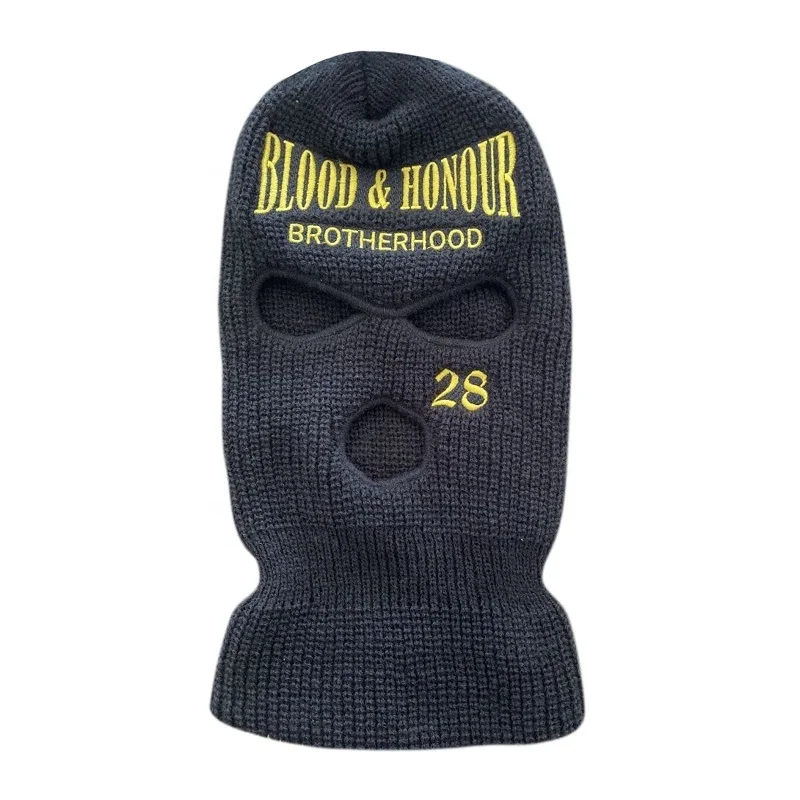Wholesale Men Acrylic Knitted Embroidery Custom Balaclava Buy