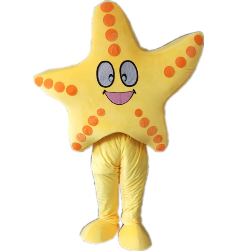 

Hola toys yellow starfish mascot costumes/cosplay costume for sale, As your requirement