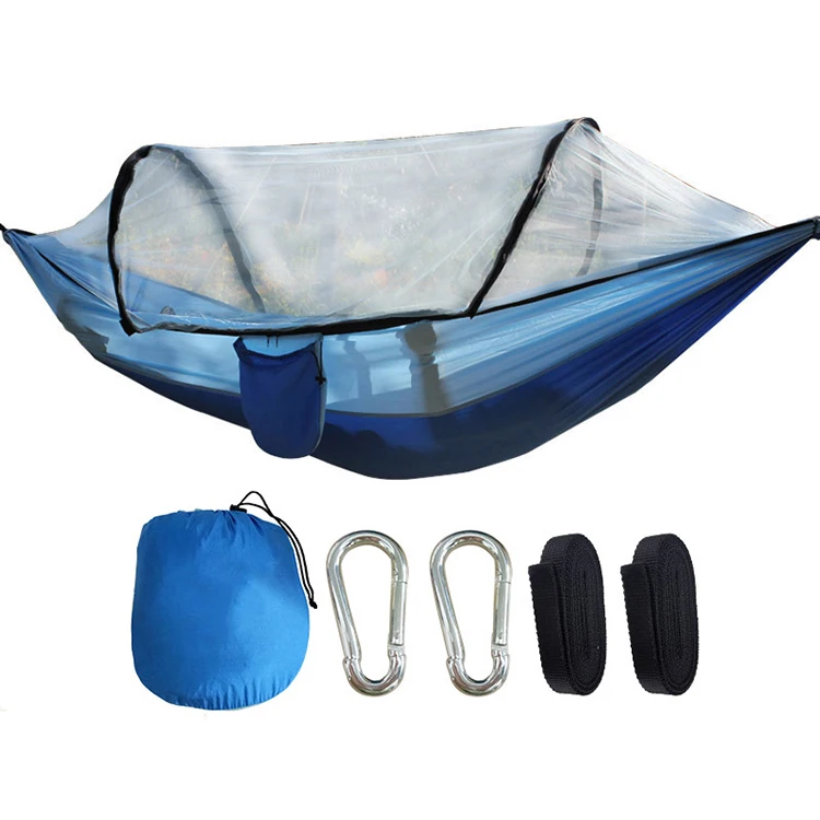 

Automatic quick-opening outdoor single and double mosquito-proof nylon camping hammock tent