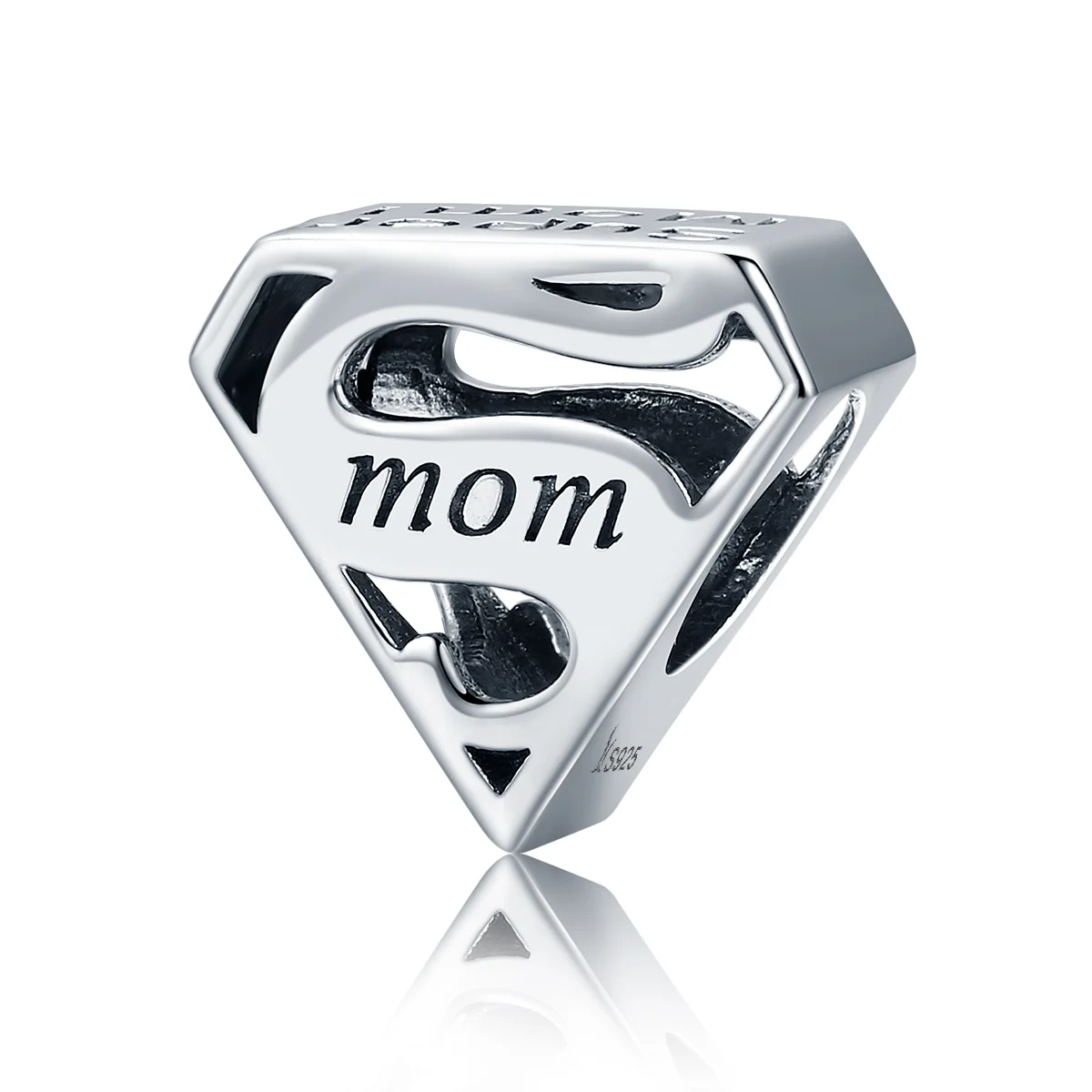 

SCC429 New Design Jewelry Charm For Mom 925 Sterling Silver I Love My Mom Charm