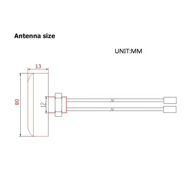 
Iridium Waterproof Screw Mount 1616-1626mhz 80*13mm Puck Passive Outdoor Antenna With Cable 