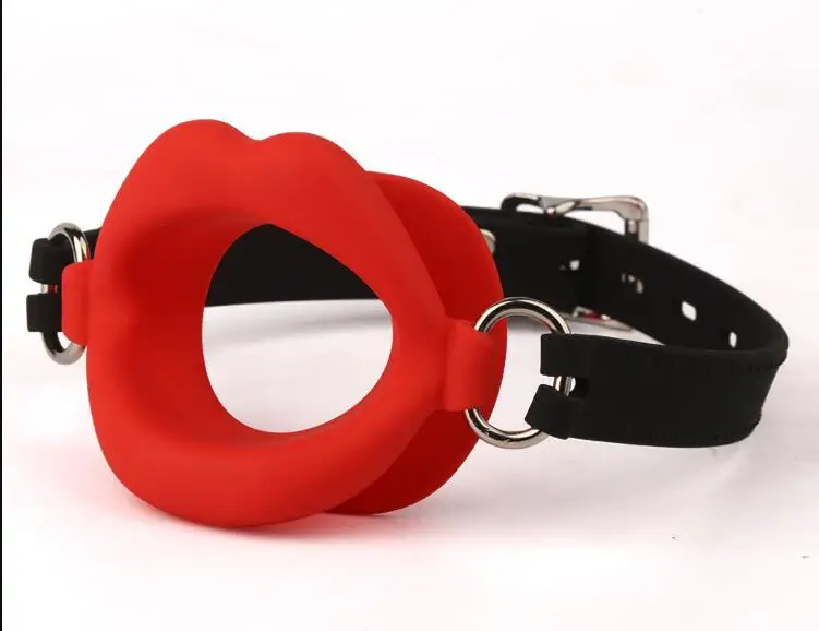 Erotic Open Sex Mouth Gag Adult Product Leather Fetish Rubber Lips O Ring Oral Sm Bondage Buy 