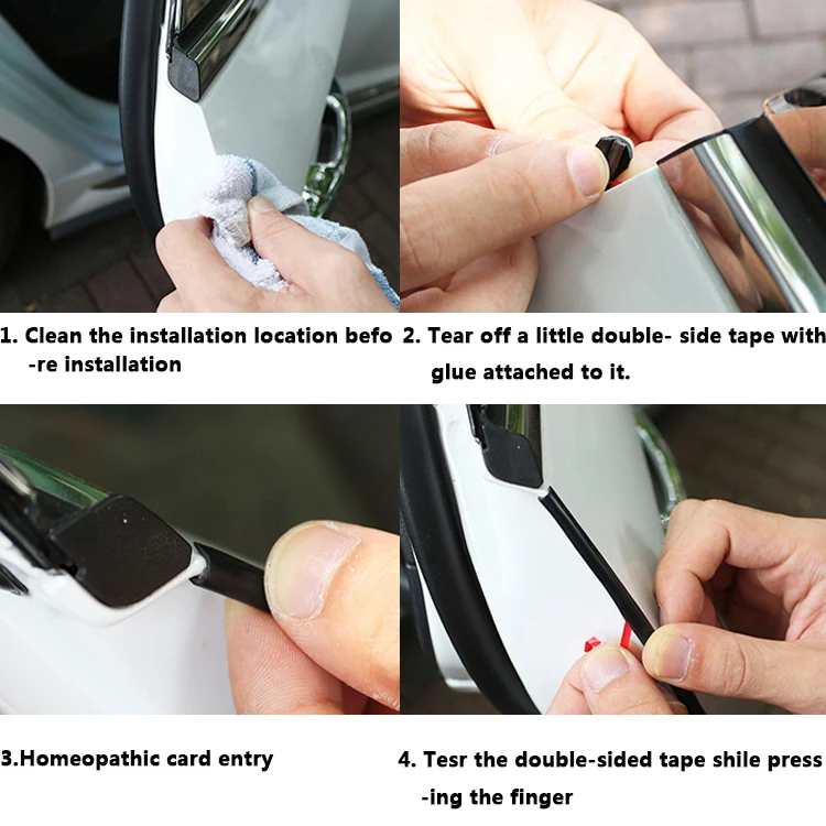 Red Color Car Door Edge Guards Trim Rubber Seal Protector Guard Strip Car Protection Door Edge Fits Most Cars,No Glue Required| Alibaba.com