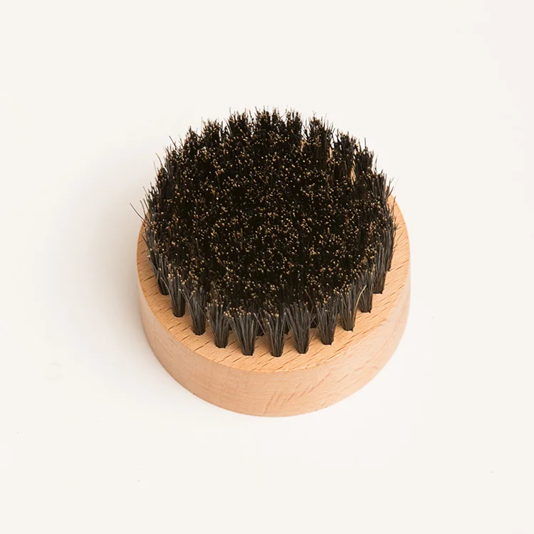 

Factory 100% boar bristle custom crown curved 360 wave beard brush for men wooden soft wave hair brush boar bristle hair brush, Natural