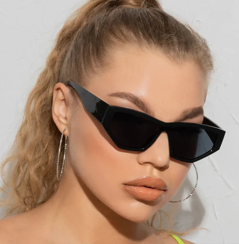 

Wholesale High Quality Cat Eye Retro Shades Custom Logo Sunglasses Women Trendy Vintage Sun Glasses Sunglasses 2022