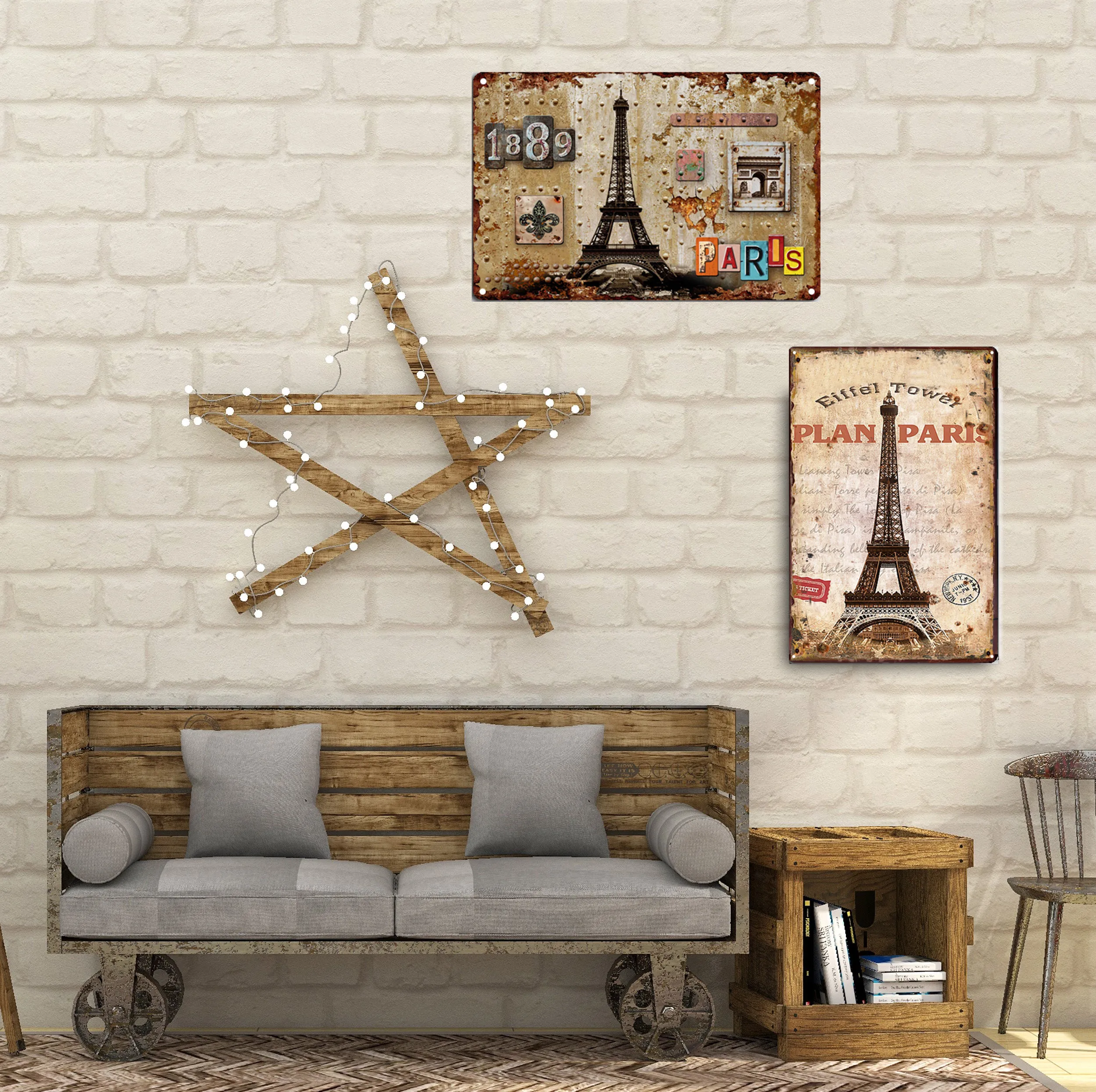 Custom Tin Signs Wholesale Printing Retro Vintage Metal Tin Sign Blank