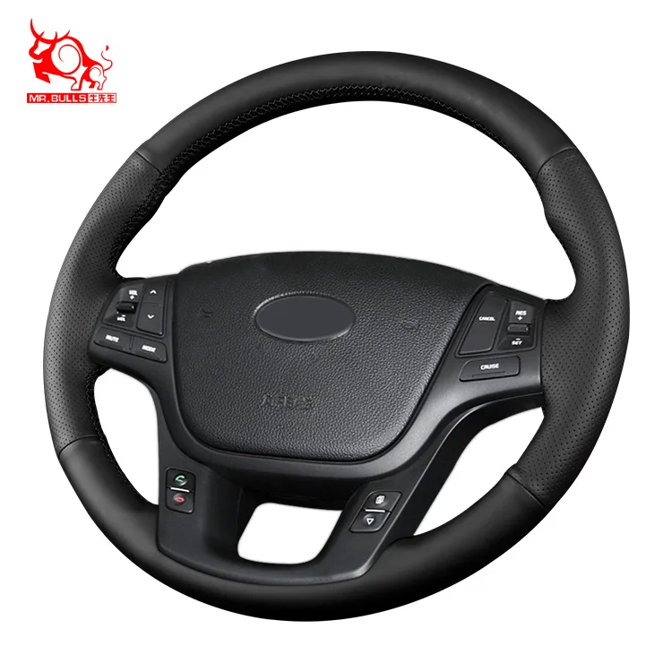 

amazons best sellers Leather product durable car covers steering wheel covers, Customized color