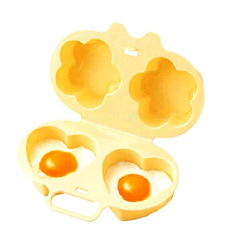 

Microwave Flowers Shape Egg Steamer Mold Tool Microwave Egg Poacher Steamer