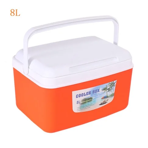 

Factory Wholesale Outdoor Picnic Cooler Box Portable Beer Thermal Insulation Fishing Camping Plastic Cooler Box, Blue;red;orange