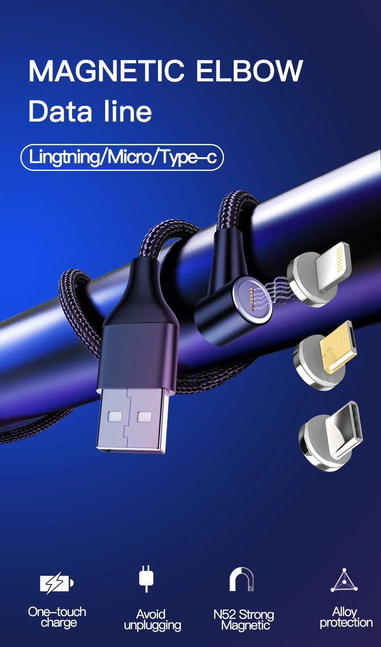 good quality usb 3 in 1 magnetic chargeing cable - ANKUX.COM