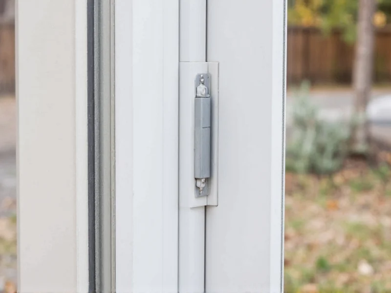 DIY cold frame hinge detail with weatherstripping