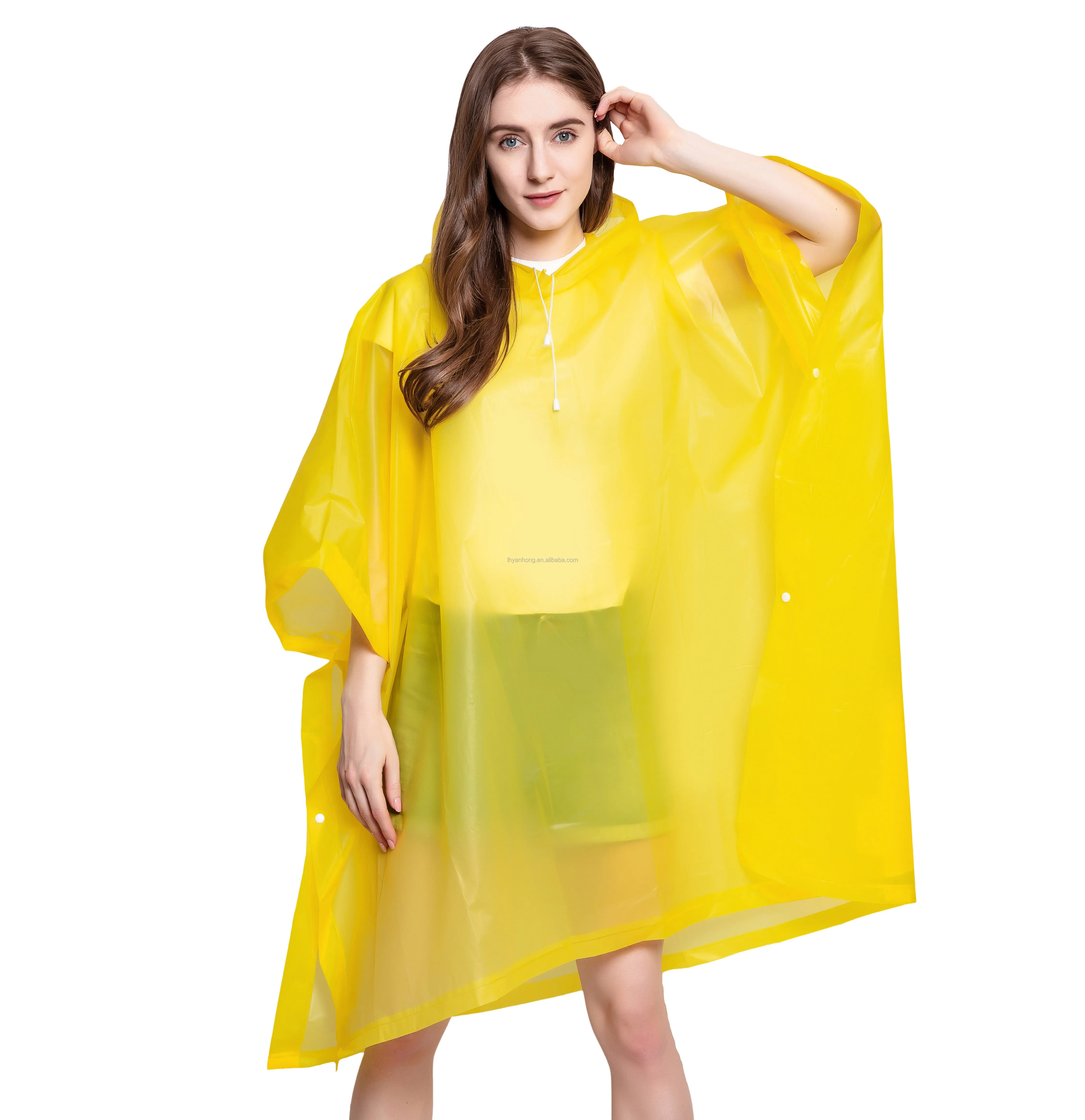 

Eco-friendly Waterproof Hooded Reusable Outdoor Eva Lightweight Raincoat Poncho Rain Coat