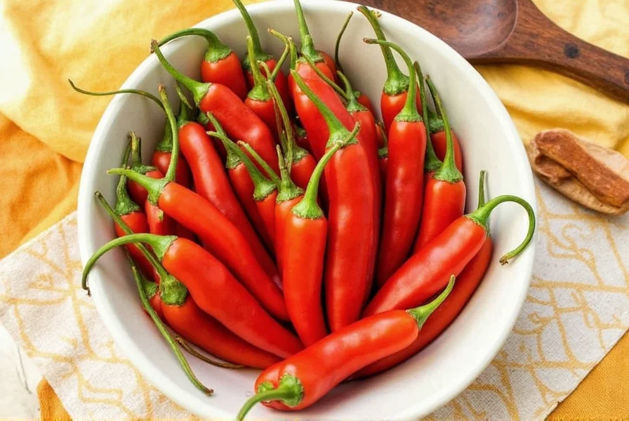 Spicy margarita with Thai chili garnish