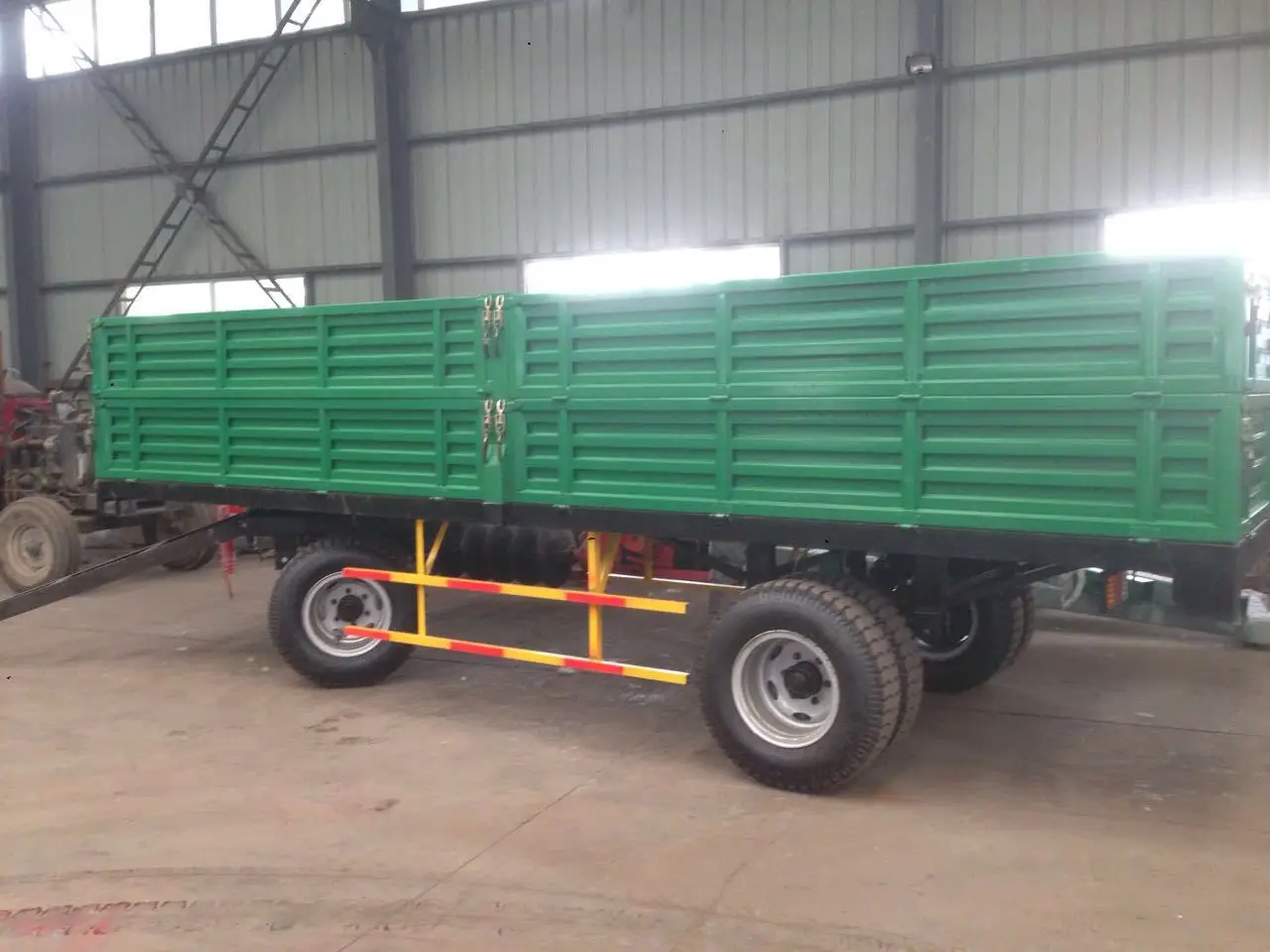 Hydraulic Farm Single Axle Small 3 Ton Dump Drawn Trailers For Tractors