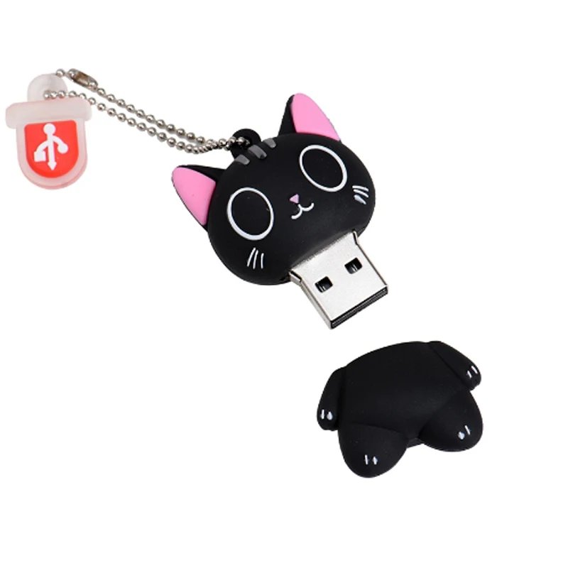 

Gitra Cartoon Black Mini Cat PVC Usb Flash Pen Drive 1GB 2GB 4GB