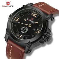 

naviforce 9099 reloj Quartz Fashion casual mens watches Water Resistant Leather luxury brand sport wristwatches 2019 hot sale