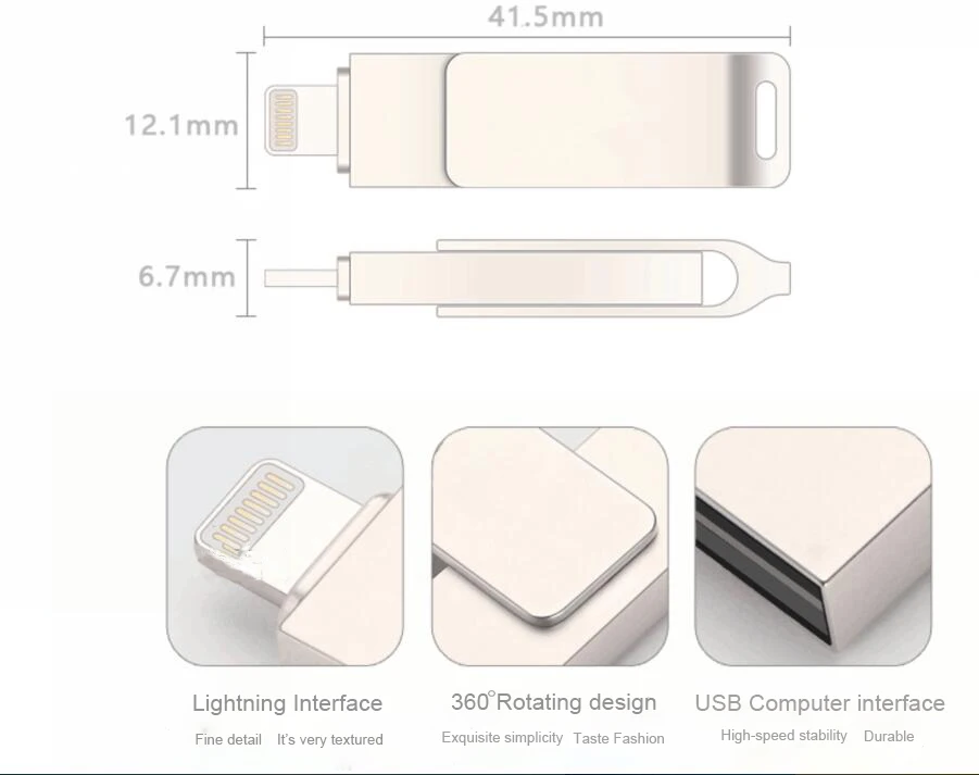 High Speed Phone Ios Y Disk Flash Drive 64gb Instant Transfer Files For