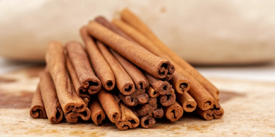 Indian cinnamon tree bark close-up