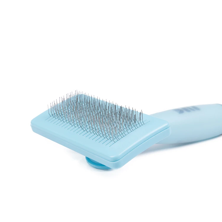 

Self Cleaning Slicker Brush Gently Removes Loose Undercoat Mats and Tangled Hair Dog or Cat Will Love Being Brushed wi, Pink, blue or as you required